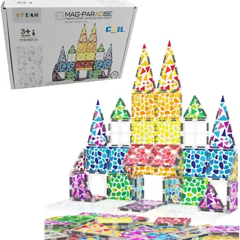 ostatní stavebnice Lebula Magnetické bloky pastelové 40 kusů