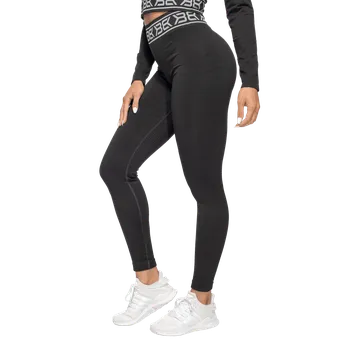 Dámské legíny Better Bodies Rib Seamless Black Melange XS