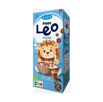 Cereální kroužky s kakaem Happy Leo BIO 150 g