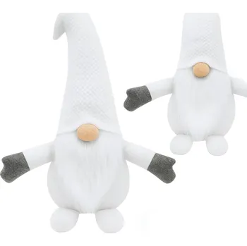 Vánoční dekorace Vánoční skřítek ELF 045 - 35 cm bílý