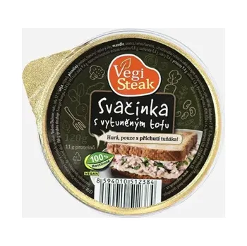 konzervovaná ryba Vegi steak svačinka s vytuněným tofu 120 g
