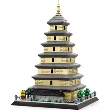 ostatní stavebnice Wange 5247 – Velká pagoda divoké husy, 672 dílků | Architektonická stavebnice Si-an, Čína