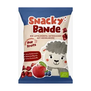 Sušené ovoce Jablečné kostky borůvka BIO 14 g