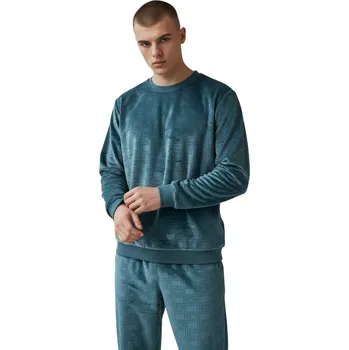 N-feel Pánské mikroplyšové pyžamo MAX Tyrkysová, 3XL