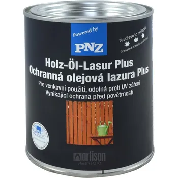 Lak na dřevo PNZ Ochranná olejová lazura Plus 0.75 l Jedlová zelená