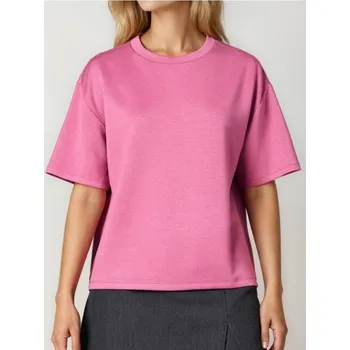 Dámské tričko Sinsay - Tričko s krátkým rukávem - růžová - 636FG-39X - 636FG-39X-XS