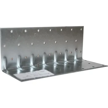 Tesařské kování Úhelník 90° Typ5 s prolisem 140x53x53x1,5mm