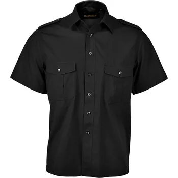 Pánská košile Košile pilotka černá KR Z0075 Barva: Černá, Velikost: 45