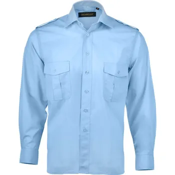 Pánská košile Košile pilotka modrá DR Z0070 Barva: Modrá, Velikost: 45