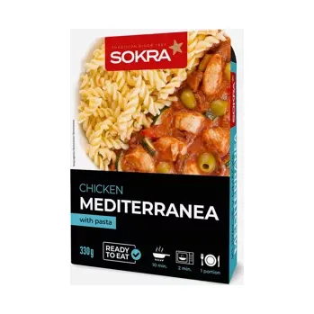konzervovaná ryba Kuřecí v omáčce Mediterranea s těstovinami 330 g
