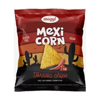 Chips Tortilla chips kukuřičný snack s příchutí chilli 90 g