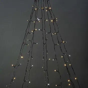 Venkovní osvětlení Nedis WIFILXT02W200 - LED Vánoční závěs 200xLED/8 funkcí 10x2m IP65 Wi-Fi Tuya