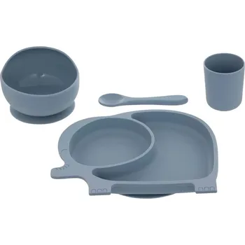 Kempingové nádobí Atmosphera Silikonová sada nádobí ve tvaru slona modrá
