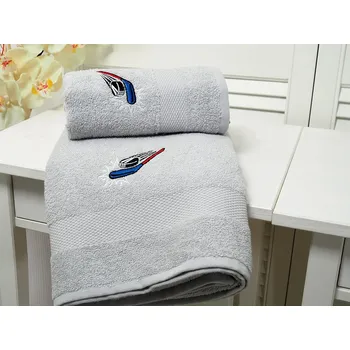 B.E.S. - Petrovice, s.r.o. Osuška froté Adria 70x140 s výšivkou - šedá Hockey