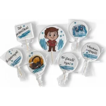 Jedlá dekorace na dort Cukrová dekorace Pro synka - I LOVE CAKES