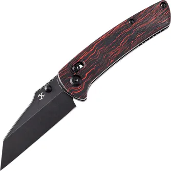 kapesní nůž KANSEPT Main Street Black Stonewashed 154CM 0,126''3,2mm černý a červený G-Mascus