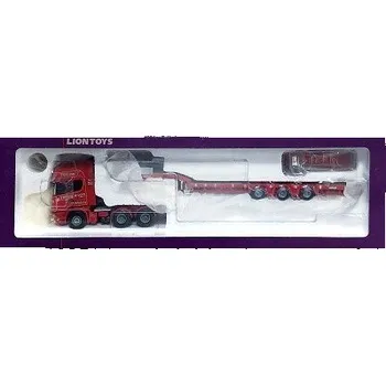 autíčko LION TOYS SCANIA R420 TROUGHTON TRANSPORT RED 0007
