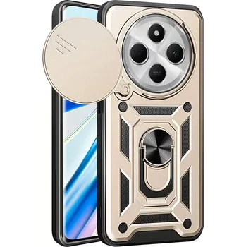 Pouzdro na mobilní telefon Kryt Xiaomi Redmi 14 C / Poco C75, Techsuit CamShield Pro gold