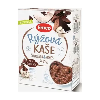 Rýžová kaše čokoláda a kokos 3x45 g 135 g