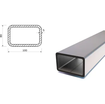 Stavební materiál Jekl 100x80x5 (S355)