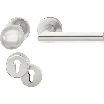 Stavební výplň FSB domovní sada klika-koule 12 1076, hliník stříbrný eloxovaný