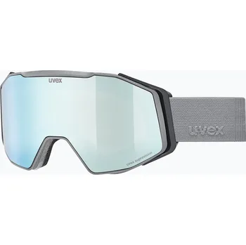 Lyžařské brýle UVEX Gravity FM rhino matt/mirror ice/green/clear