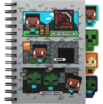 Blok Paladone Zápisník Minecraft, s oddělovači
