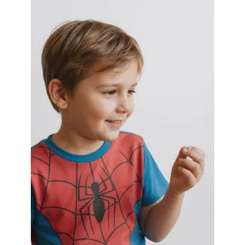 Chlapecké tričko Sinsay - Tričko Spider-Man - modrá - 697FV-55X - 697FV-55X-110