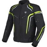 Bunda na motocykl RSA Compact 2 černo-šedo-fluo žlutá 5XL