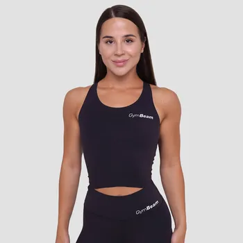 Dámské tričko GymBeam Dámský sportovní top BEAT Black XL černá