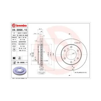 Brzdový kotouč BREMBO 09.9996.11 Brzdový kotouč Doprava Zdarma! Brembo UV-COATED Tři inovace v jednom UV ochrana lesklý kovový efekt a úcta k životnímu prostředí tři mimořádné funkce brzdových kotoučů Brembo UV-COATED Hlavní výhody technologie