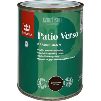 Olej na dřevo TIKKURILA Patio Verso - olej na vyvýšené záhony 0.9 l Hněd�