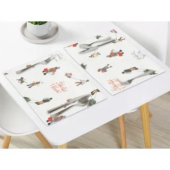 prostírání Vánoční bavlněné prostírání - Veselé Vánoce