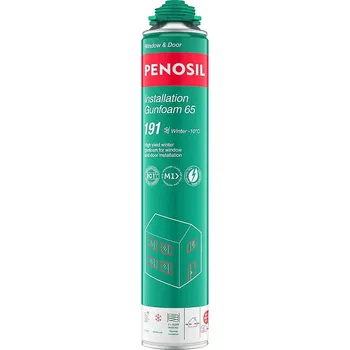 Montážní pěna PU pěná nízkoexpanzní 65 zimní PENOSIL 191 krémová, 830ml