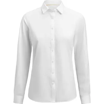 J. Harvest & Frost Halenka YB 50 Modern Women, dlouhý rukáv, keprová, dámská COT63500500114-white Bílá 4XL