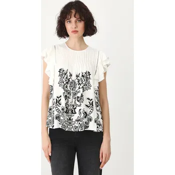 Dámská halenka Halenka Medicine dámská, béžová barva, s potiskem RS25.BKD501 01A, vel. S