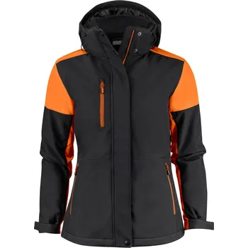 pracovní bunda Printer Bunda Prime Padded Softshell Women, zimní, dámská COT61107281313-black/orang 3XL Černá/oranžová