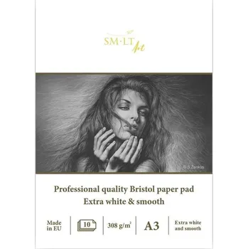 SMLT Blok BRISTOL A3 pro kresbu 308 g/m2, 10listů
