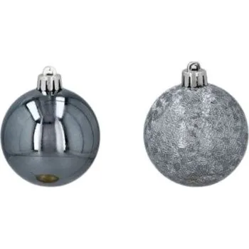 Vánoční ozdoba Vánoční koule 12ks 6cm Grafit