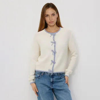 Dámský svetr Reserved - Svetr s mašlemi - vícebarevná - 455HI-MLC - 455HI-MLC-S