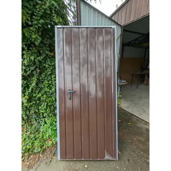 Vchodové dveře Plechové dveře 80/200 pravé RAL 8017