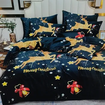 Povlečení 4DÍLNÉ 3D POVLEČENÍ VÁNOCE JELENI