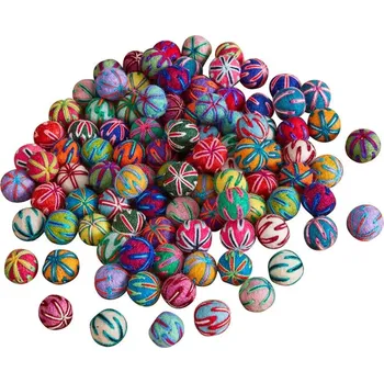 Výuková hračka Sada filcových kuliček 100ks vzory