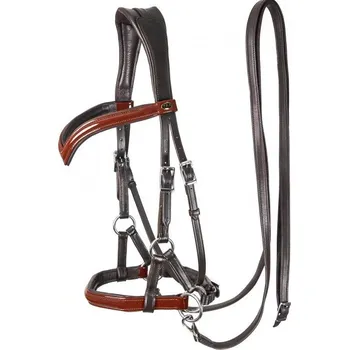 F.R.A. Uzdečka bezudidlová Sidepull Isabel F.R.A., brown/gloosy PONY