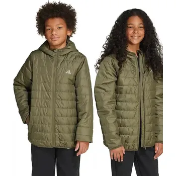 Chlapecká bunda Dětská bunda adidas zelená barva, JW2428 81X, vel. 176