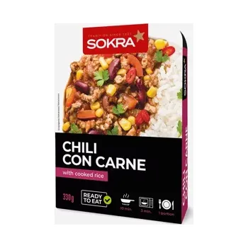 konzervovaná ryba Chili con carne s vařenou rýží 330 g