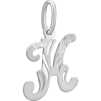 Přívěsek Zlatý přívěsek písmeno K z bílého zlata SILVEGOB10289KGW