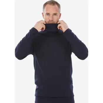 Pánské tričko WEDZE Pánské lyžařské vlněné spodní tričko 500 XL MODRÁ