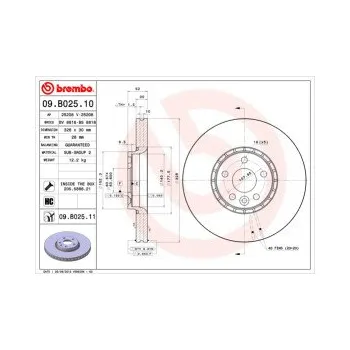 Brzdový kotouč BREMBO 09.B025.11 Brzdový kotouč Doprava Zdarma! Brembo UV-COATED Tři inovace v jednom UV ochrana lesklý kovový efekt a úcta k životnímu prostředí tři mimořádné funkce brzdových kotoučů Brembo UV-COATED Hlavní výhody technologie