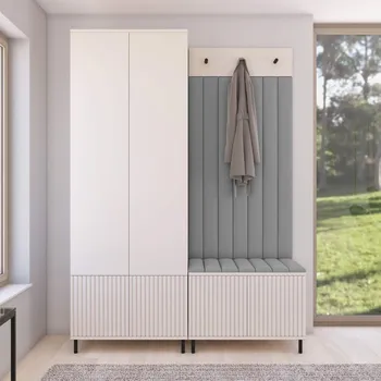 Předsíňová stěna Předsíňová stěna Rayo 1 na nožkách Barva čalounění: Černá - Trinity 16